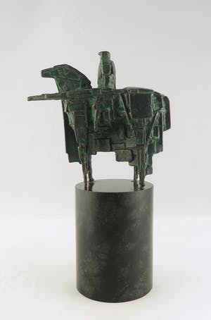 Eric Claus - Brons op marmeren sokkel, Toernooiridder kopen? Bied vanaf 395!