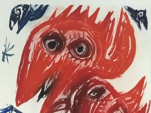 Carl-Henning Pedersen - Le Roi des Oiseaux (met genummerde en gesigneerde catalogus) kopen? Bied vanaf 250!