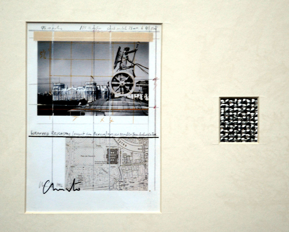 Christo - Wrapped Reichstag Collage handgesigneerd kopen? Bied vanaf 75!