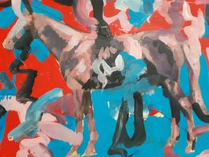 Peter Klashorst - Gemengde techniek - Handgesigneerd !!! kopen? Bied vanaf 80!