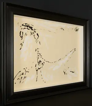 Asger Jorn - Originele Gouache - in prachtige houten lijst kopen? Bied vanaf 6900!