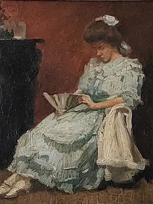 Petrus Marinus van Walcheren - ''jonge dame met waaier'' kopen? Bied vanaf 395!