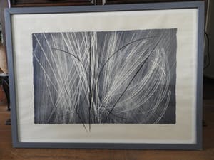 Buy Hans Hartung - Zonder titel (Blue and Black)? Bid from 310!