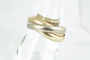 08 - Mooie 14 krt gouden tricolor Trinity designring - Cartier model kopen? Bied vanaf 310!