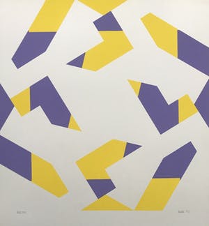 Niet of onleesbaar gesigneerd - D. MILLS - Gesigneerde zeefdruk - 1974 - 144/150 kopen? Bied vanaf 1!