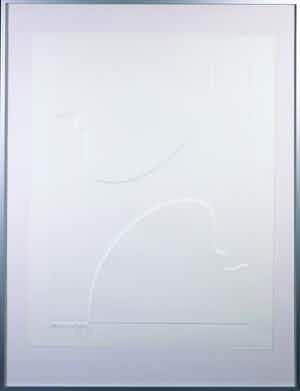 Harry van Kuyk - Reliëfdruk, Zonder titel - Ingelijst verkocht voor € 120!