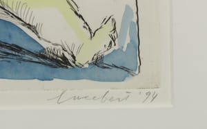 Lucebert - Ets en aquarel, Zonder titel - Ingelijst kopen? Bied vanaf 150!