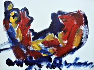 Anton Heyboer - De oer vogel krachtige schildering . kopen? Bied vanaf 425!