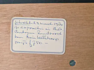 Wim Vellekoop - Intrigerende gemengde techniek (cement,gips ea) abstracte compositie kopen? Bied vanaf 65!