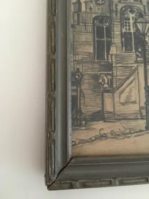 Fré Drost - Tekening Stadhuis Culemborg kopen? Bied vanaf 30!