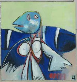 Philip Vencken - Olieverf op doek, Bird Waman (Groot) kopen? Bied vanaf 70!