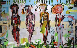 Jacob Herskind - Polygrafie op doek, Twee-luik Catwalk (Zeer groot) kopen? Bied vanaf 1!