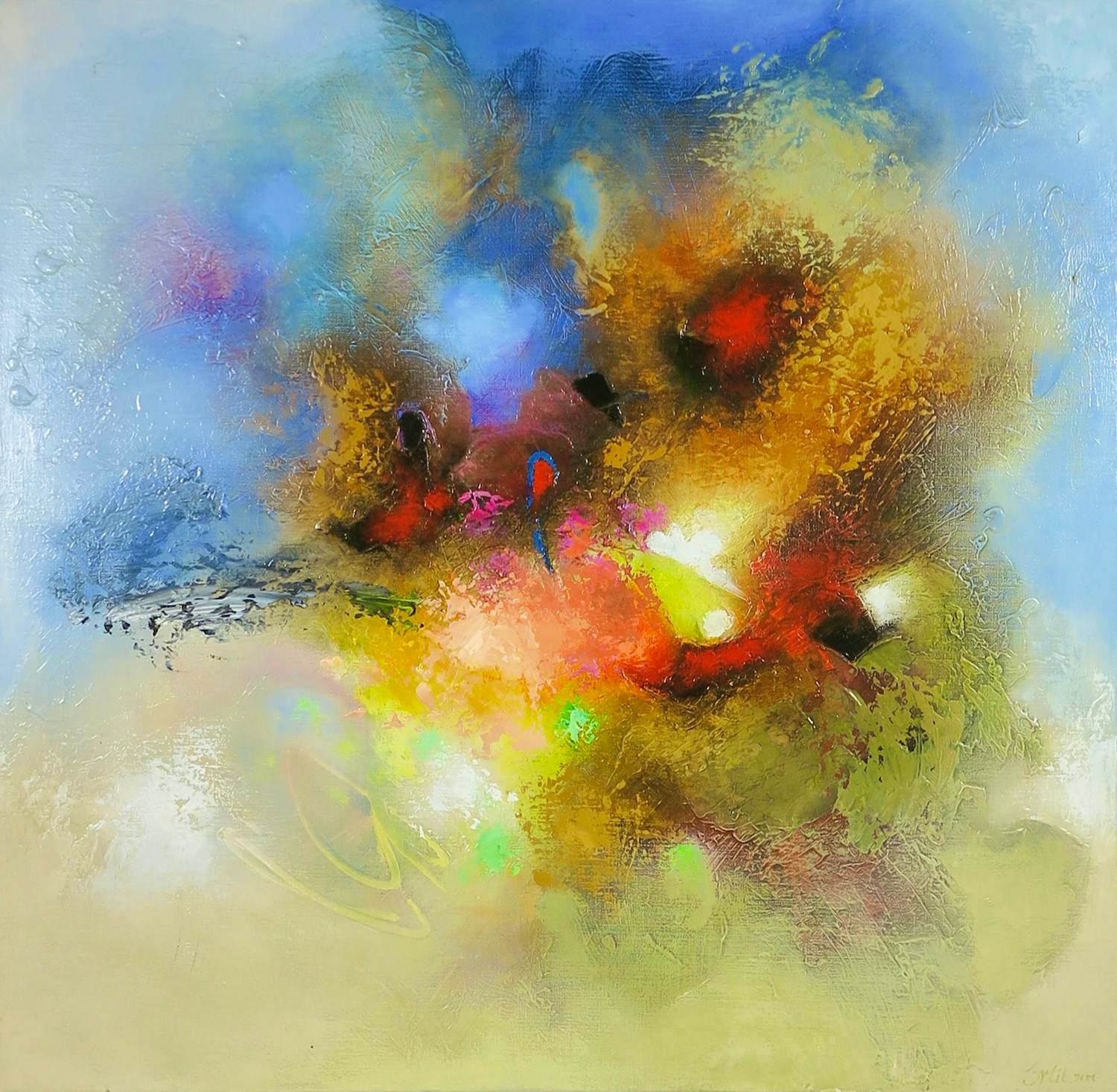 Koos Smit - Acryl op doek, The Receptive Mode kopen? Bied vanaf 200!