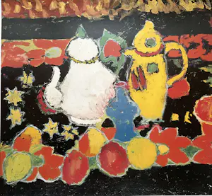 Alexej von Jawlensky - Stilleven met gele en witte kan, gesigneerd in de druk kopen? Bied vanaf 35!