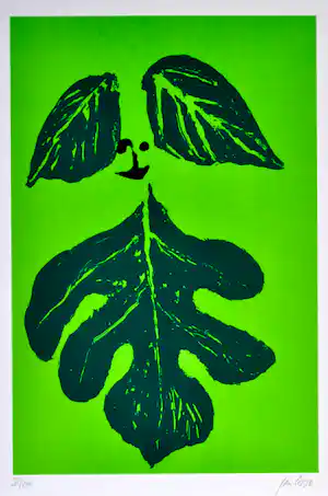 Jan Cox - Papageno - Litho - Gesigneerd - 70x50 cm - 1976 vendu pour 70€ !