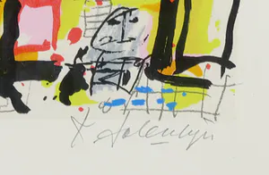 Kees Salentijn - Zeefdruk, Zonder titel - Ingelijst kopen? Bied vanaf 35!