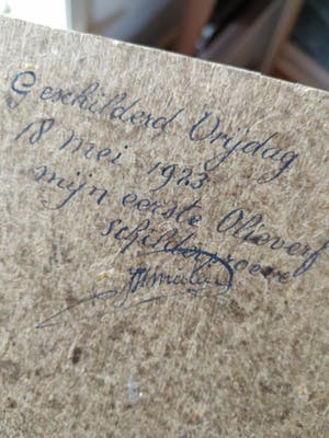 Niet of onleesbaar gesigneerd - C3628-3 - Bootje op het water kopen? Bied vanaf 10!