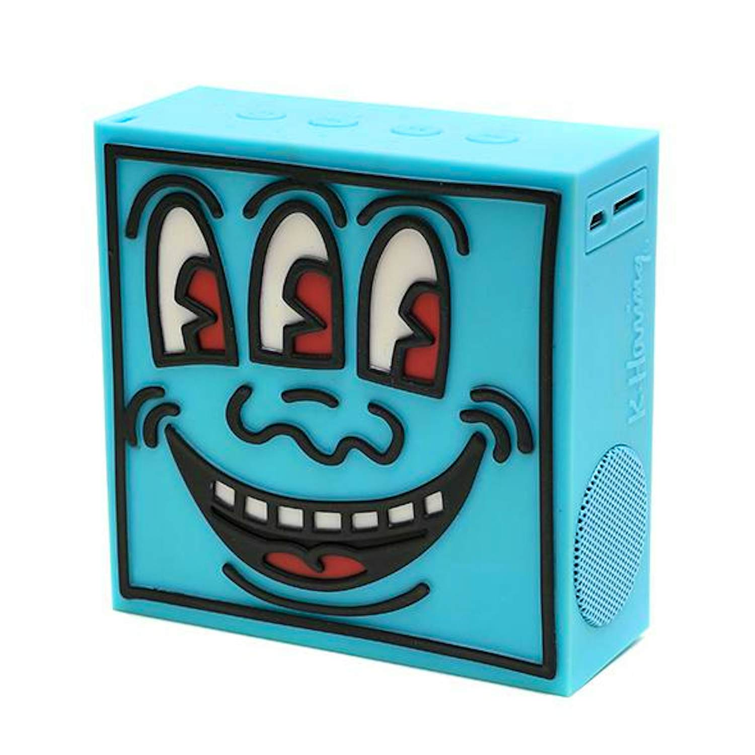Keith Haring - ToyQube X Keith Haring - 4" SoundQube (Blue) kopen? Bied vanaf 200!