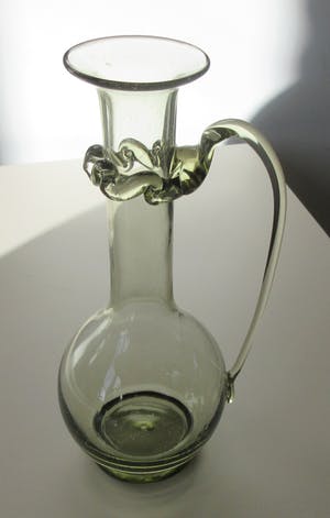 Novy Bor - Berkemeyer Stijl hand geblazen glazen karafje - Josef & Eva Flek (J.E.F. Glas) kopen? Bied vanaf 27!