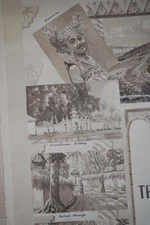 Arthur Eland - Bali: aquarellen op een groot vel papier kopen? Bied vanaf 75!