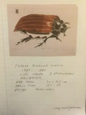 Jeanne Bieruma Oosting - Meikever linosnede kopen? Bied vanaf 225!