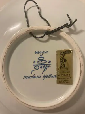 Buy Potterie Oud Delft - Delfts blauw collectors bord: 1e eigenaar via de Kunsthandel (Alb_1)? Bid from 40!