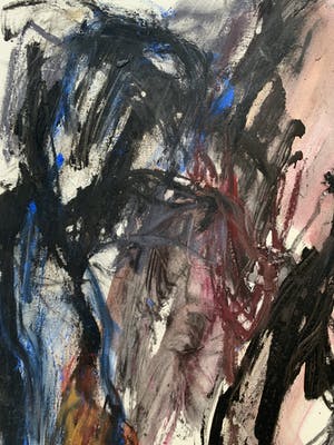 Eugenie Dammer - gemengde techniek op papier - 'In stretto rapporto' - 1996 (Uniek werk) kopen? Bied vanaf 1!