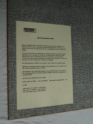 Jatie van Melle - Grote ingelijste houtsnede , Sponsorgeschenk BKR 2004 – nr. 27/40 kopen? Bied vanaf 50!