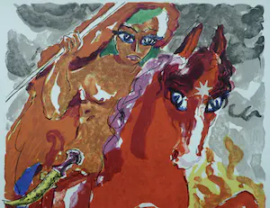 Kees van Dongen - Gravure 1001 Nacht: 'Le Prince Sharkan au combat' kopen? Bied vanaf 15!