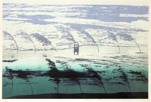 Kenji Nagai - Abstracte Compositie - Zeefdruk, Ingelijst, Groot Werk kopen? Bied vanaf 180!