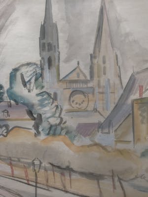 Arnold Pijpers - Chartres. Stadsgezicht. kopen? Bied vanaf 49!