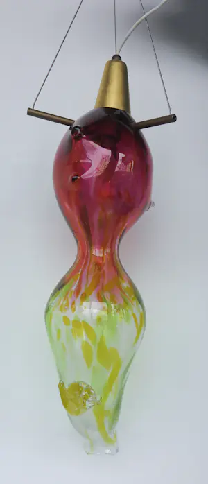 Michel van Overbeeke - Bijzondere lamp van glas / Droomluchter - inclusief boek! kopen? Bied vanaf 500!