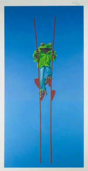 Jasper Oostland - Giclée, Hyla Arborea - Ingelijst kopen? Bied vanaf 40!