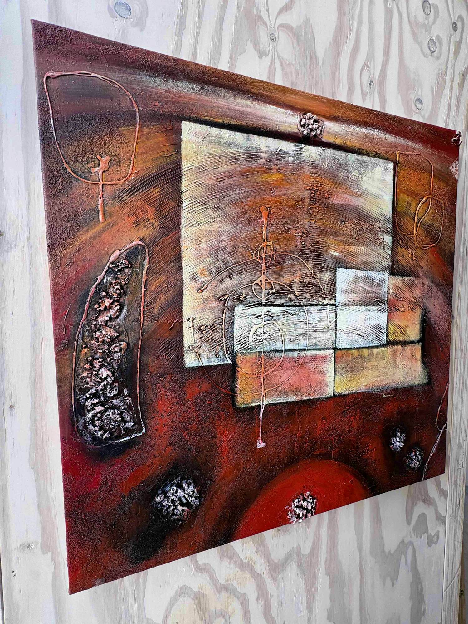 Han Teng - "Muzieknoot" Abstracte Kunst - Acryl op canvas van Han Teng kopen? Bied vanaf 20!