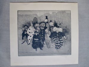 Henk Huig - Ets "Carnaval" kopen? Bied vanaf 25!