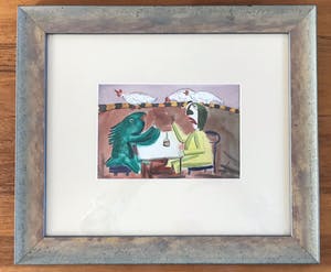 Roman Zuzuk - Prachtige aquarel - Uniek werk - Gesigneerd en gedateerd - 1999 kopen? Bied vanaf 95!