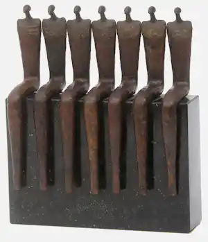 Tjikkie Kreuger - Bronzen sculptuur - 2001 verkauft für € 965!