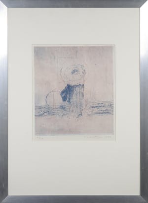 Jan Montyn - Ets, Zonder titel - Ingelijst kopen? Bied vanaf 100!