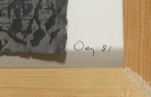 Tjeng Sit Oey - Collage, Zonder titel- Ingelijst kopen? Bied vanaf 50!