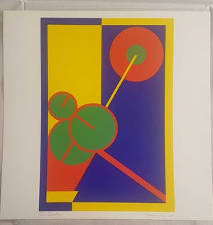 Lou Loeber - Lou Loeber - Geranium - Zeefdruk kopen? Bied vanaf 1!