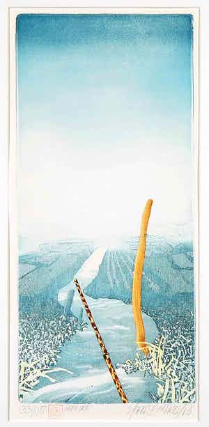 Sjoerd Bakker - Ets en aquatint, Vroeg in het voorjaar verkocht voor € 50!