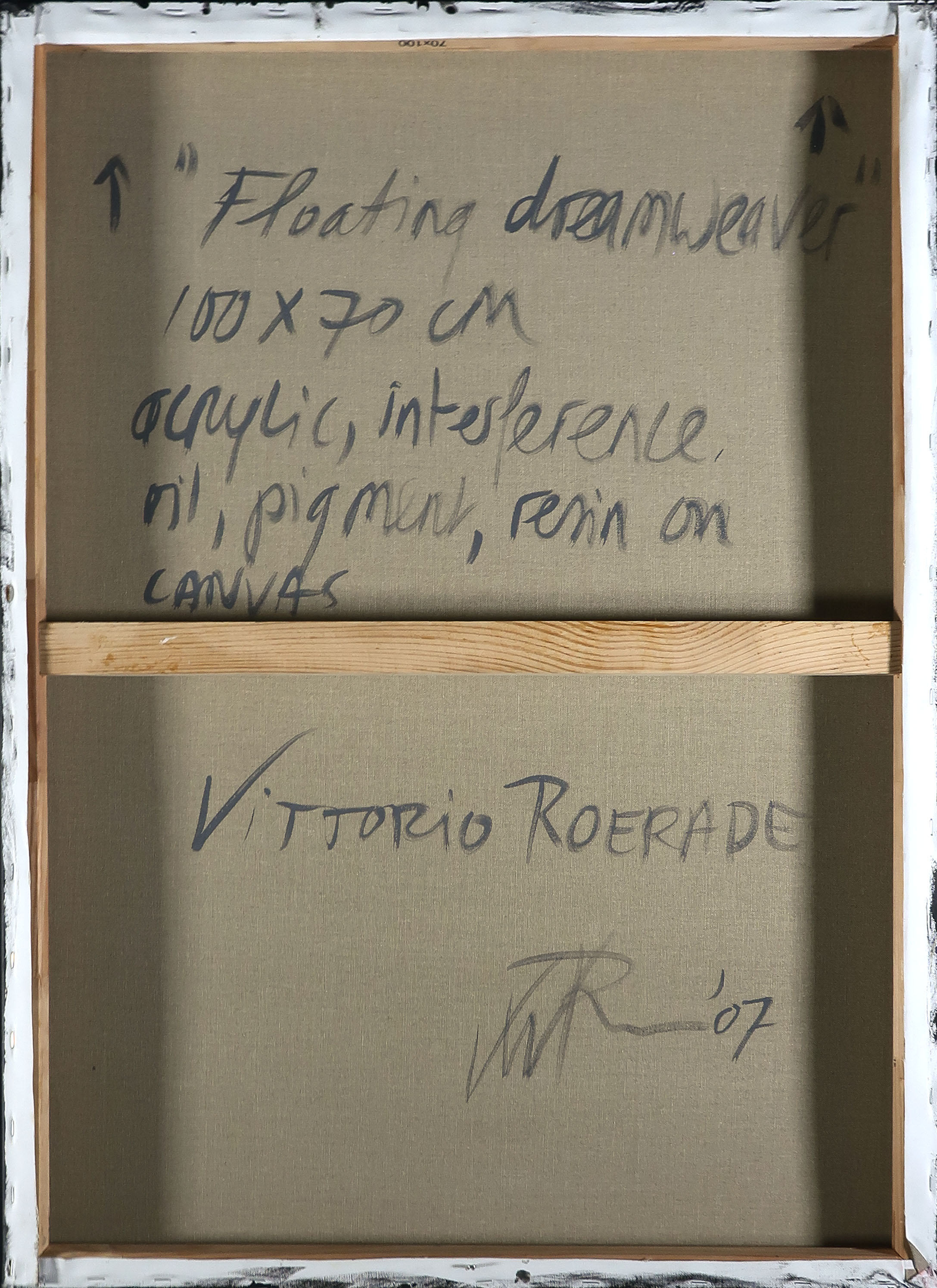 Vittorio Roerade - Gemengde techniek op doek, o.a. acryl en hars, Floating Dreamweaver kopen? Bied vanaf 120!