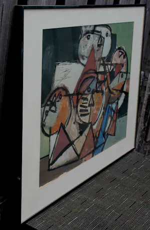 Corneille - Ingelijste zeefdruk: Visages - 1987 kopen? Bied vanaf 499!