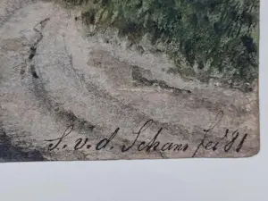 Simon van der Schans - 3 Stadsgezichten. (1881) kopen? Bied vanaf 75!