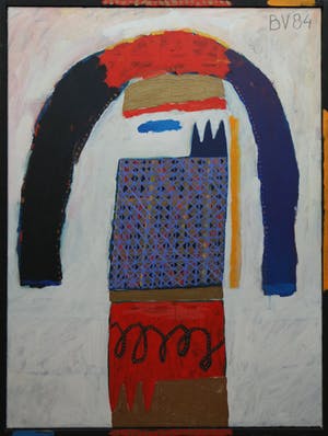 Bert Vredegoor - acrylverf op doek - abstracte compositie kopen? Bied vanaf 195!