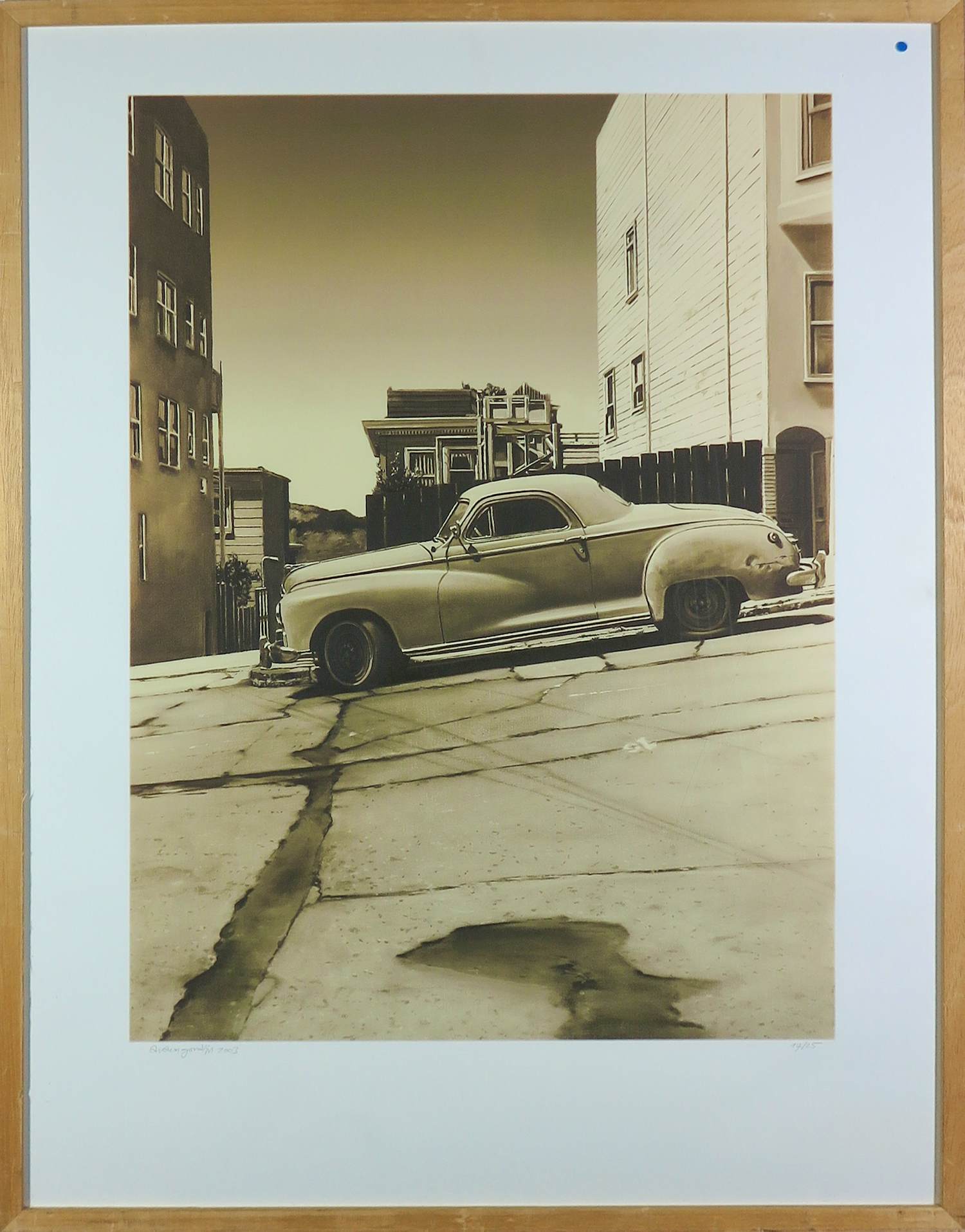 Araun Gordijn - Zeefdruk, San Fransico Flat - Ingelijst kopen? Bied vanaf 80!