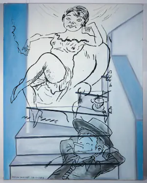 Ramon Jan Vet - Olieverf op doek, Lekker relaxen kopen? Bied vanaf 150!