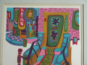 Jan Battermann - Linosnede met een gedicht van Bertus Aafjes , De hond Kommer - 1974 kopen? Bied vanaf 40!