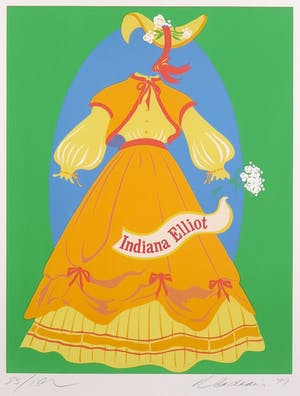 Robert Indiana - Litho, Indiana Elliot uit Mother of us All - Ingelijst kopen? Bied vanaf 1!