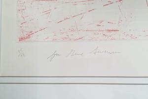 James Rosenquist - Ets: 'For Gene Swenson' - Nieuw Ingelijst (Zeer groot) kopen? Bied vanaf 850!